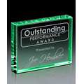 Emerald Block Crystal Award